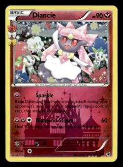 Diancie Uncommon Holo Generations: Radiant Collection RC22/RC32 LP Pokemon TCG - Image 1