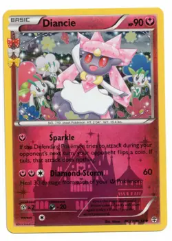 Pokemon Card: Diancie HOLO RC22/RC32 XY Generations Radiant Collection Rare! EX - Image 1