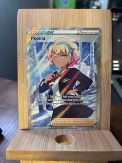Pokemon TCG Peonia (Full Art) Ultra Rare SWSH06: Chilling Reign 196/198 NM+ - Image 1