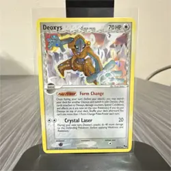 Pokemon Deoxys 2/17 POP Series 4 Holo Rare 70HP Crystal Laser English Card - Image 1
