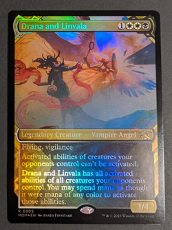MTG Card - 1x Drana and Linvala - March of the Machine - Showcase Foil NM Magic - Image 1