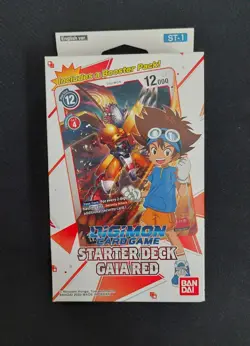 Digimon Card Game Starter Deck Red Gaia ST-1 English - Image 1