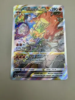 Pokemon TCG Charizard VSTAR SWSH262 Holo Promo Card Near Mint Condition - Image 2
