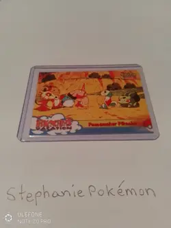 Pokemon Topps Pikachu's Vacation ERROR Pikablu/Buru Card #46 Peacemaker Pikachu - Image 1