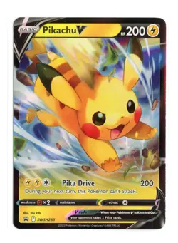 Pikachu V SWSH285 Promo Holo SWSH: Sword & Shield Promo Cards Pokemon LP - Image 1