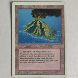 Volcanic Island - HP- - Revised Edition 3ED - MTG - Image 1