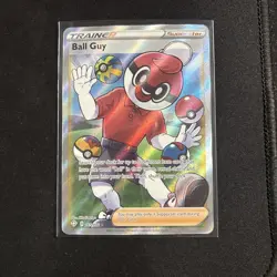 Pokemon TCG Ball Guy 065/072 Sword & Shield Shining Fates Full Art - Near Mint - Image 1