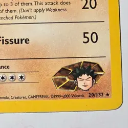 Pokemon TCG Brock’s Golem 20/132 Rare 1st Edition Gym Heroes WotC 1999 English - Image 4