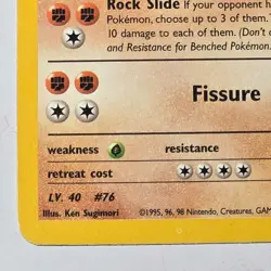 Pokemon TCG Brock’s Golem 20/132 Rare 1st Edition Gym Heroes WotC 1999 English - Image 5