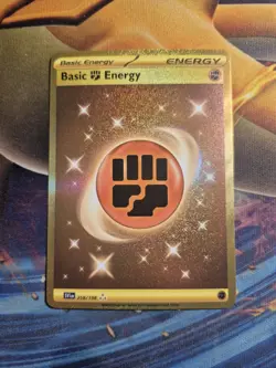 Basic Fighting Energy ⭐ 258/198 Holo Hyper Rare Scarlet & Violet Pokemon NM - Image 1