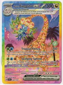 Alolan Exeggutor ex 242/191 Special Illustration Rare Pokemon Surging Sparks NM - Image 1