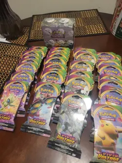 Pokemon Sword And Shield Vivid Voltage Booster Box And 36 Sleeved Packs - Image 1