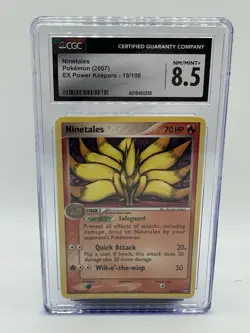 Ninetales Pokemon 2007 Ex Power Keepers 19/108 CGC 8.5 - Image 1