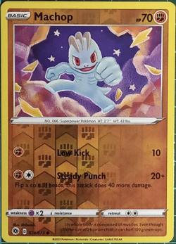Pokemon - Machop 024/073 - Reverse Holo - Champion's Path - NM/M - Image 1