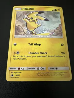 Pokemon Pikachu SM Black Star Promo SM98 Holo NM - Image 2