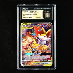 CGC 10 PRISTINE 2023 Pokemon CHN Charizard&Braixen GX 065/061 SR - Image 1