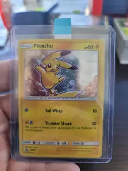 Pokemon Pikachu Black Star Promo SM98 Comos Holo - Image 1