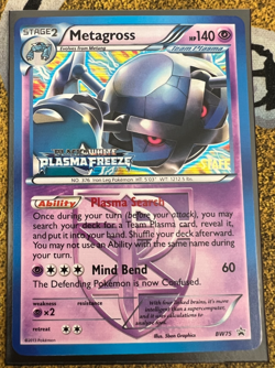 Pokemon Metagross BW75 BW Plasma Freeze Prerelease STAFF Promo Holofoil NM!! - Image 1