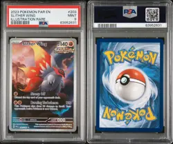 2023 POKEMON PAR EN-PARADOX RIFT ILLUSTRATION RARE #203 SLITHER WING PSA 9 - Image 3
