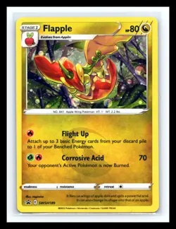 💥 Flapple Cosmos Holo Black Star Promo - SWSH189 - Sword & Shield Pokemon 2022 - Image 1