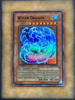 Yugioh Water Dragon EEN-EN015 Super Rare 1st Ed SILVER EYE UDE PRINT NM - Image 1