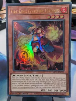 YuGiOh! Fire King Courtier Ulcanix MP25-EN262 Ultra Rare 1st Ed - Image 1