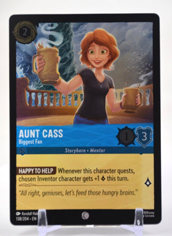 Disney Lorcana TCG Azurite Sea Aunt Cass Biggest Fan 138/204 Common (Cold Foil) - Image 1