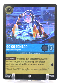 Disney Lorcana TCG Reign of Jafar Go Go Tomago Mechanical Engineer 159/204 Foil - Image 1