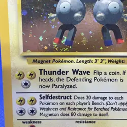 Pokemon TCG Magneton Base Set 2 9/130 holo rare with SWIRL 2000 WOTC LP - Image 4