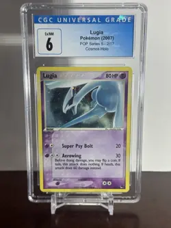 Pokemon Lugia Card 2/17 Pop Series 5 Holo Rare 2007 CGC 6 Vintage Rare - Image 1