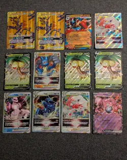 Pokemon Jumbo Promo Card Lot (12) - GX, V, VStar, EX - Image 1