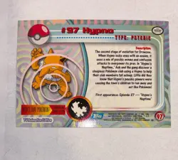 Hypno #97 - Topps BLUE LOGO - TV Series 2 -holofoil- POKEMON CARD - MP - Image 2