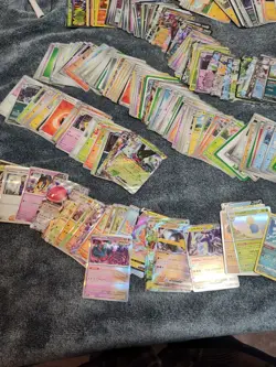 Large Pokemon Card Collection Holos, Full Art, EX V Vmax over 400 cards new Sets - Image 5