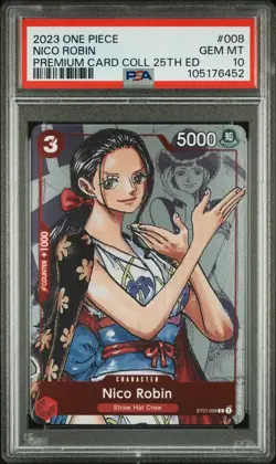 One Piece TCG Nico Robin Premium Card Collection 25th Anniversary PSA 10 - Image 1