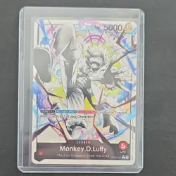 Bandai One Piece Card Game Monkey.D.Luffy Leader Holo Card ST21-001 - Image 3