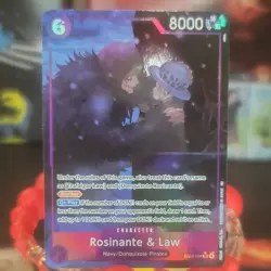One Piece Card Game Rosinante & Law (Alternate Art) EB04-038 SR English - Image 1