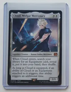 Cloud, Midgar Mercenary Final Fantasy Regular MTG M0010 - Image 3