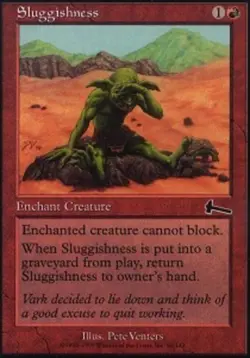 Sluggishness - Foil Magic mtg Light Play, English Urza's Legacy x1 - Image 1