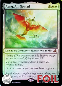 MTG Aang, Air Nomad (0210) (210) | NM Foil | Avatar: Eternal-Legal {TLE} - Image 1