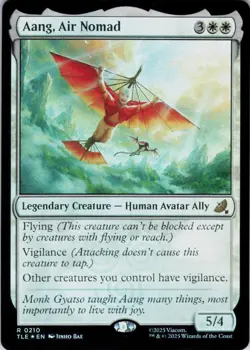 MTG Aang, Air Nomad (0210) (210) | NM Foil | Avatar: Eternal-Legal {TLE} - Image 2