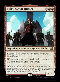 Zuko, Avatar Hunter (0246) R Avatar: The Last Airbender: Eternal-Legal 246 NM - Image 1