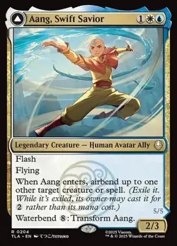 MTG Aang, Swift Savior 204 Avatar: The Last Airbender (TLA) Regular Rare - Image 1