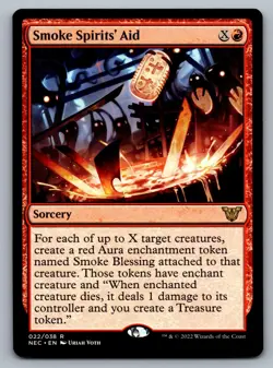 Commander: Kamigawa: Neon Dynasty #22 Smoke Spirits' Aid - Image 1