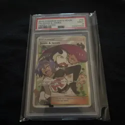 Pokemon Jesse & James Full Art Trainer PSA 9 Sun And Moon Hidden Fates 68/68 MT - Image 2