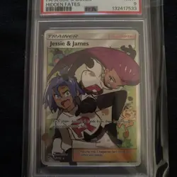 Pokemon Jesse & James Full Art Trainer PSA 9 Sun And Moon Hidden Fates 68/68 MT - Image 5