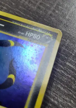 Umbreon Neo 2 Discovery Holo Japanese Pokemon Card No. 197 LP SWIRL - Image 5