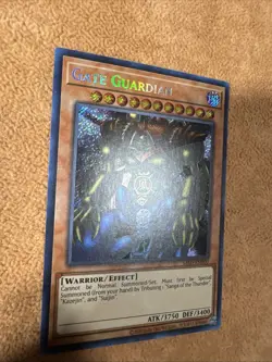 🔥 YUGIOH Gate Guardian MRD-EN000 Metal Raiders SECRET RARE NEAR MINT - Image 4