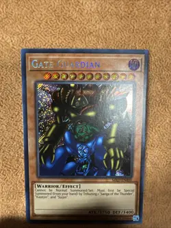 🔥 YUGIOH Gate Guardian MRD-EN000 Metal Raiders SECRET RARE NEAR MINT - Image 5