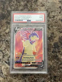 Hisuian Typhlosion V 169/189 Astral Radiance PSA Graded 9 Pokemon TCG - Image 1