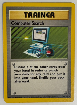 Computer Search 071/102 Base Set Unlimited Rare MP Pokemon - Image 1